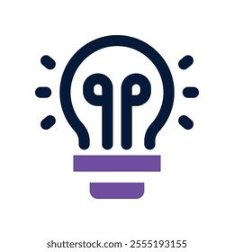 idea icon. vector dual tone icon for your website, mobile, presentation, and logo design.
