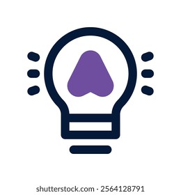 idea icon. vector dual tone icon for your website, mobile, presentation, and logo design.