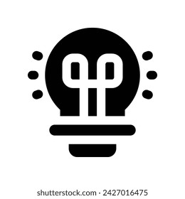idea icon. vector glyph icon for your website, mobile, presentation, and logo design.