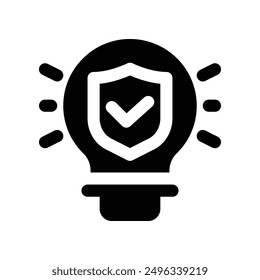 idea icon. vector glyph icon for your website, mobile, presentation, and logo design.