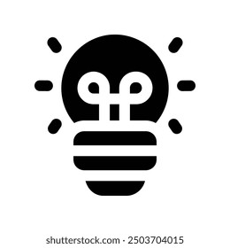 idea icon. vector glyph icon for your website, mobile, presentation, and logo design.