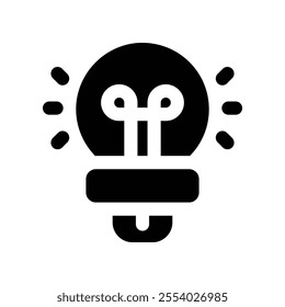 idea icon. vector glyph icon for your website, mobile, presentation, and logo design.
