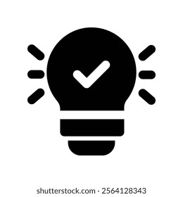 Idea icon. vector glyph icon for your website, mobile, presentation, and logo design.