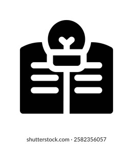 idea icon. vector glyph icon for your website, mobile, presentation, and logo design.
