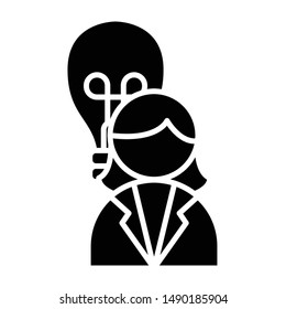 Idea Icon, Vector Illustration, Business Glyph