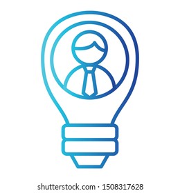 Idea Icon, Vector Illustration, Business Outline