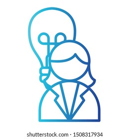 Idea Icon, Vector Illustration, Business Outline