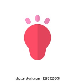 Idea Icon Vector Illustration in Flat Style for Any Purpose