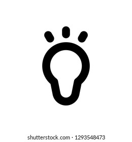 Idea Icon Vector Illustration in Line Style for Any Purpose
