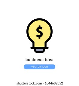 idea icon vector illustration. idea icon outline design.