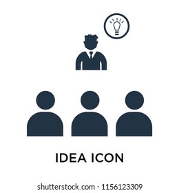 Idea icon vector isolated on white background, Idea transparent sign