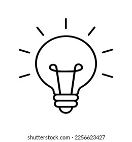 idea icon vector isolated on background
