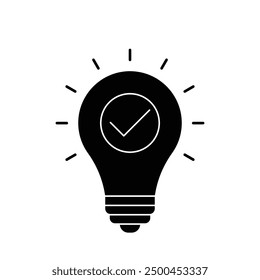 Idea icon vector. lightbulb icon. innovation. thinking idea