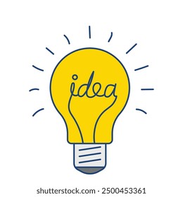 Idea icon vector. lightbulb icon. innovation. thinking idea