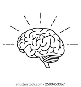 Icono de la idea. Vector de la bombilla. innovación. idea de pensamiento
