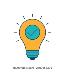Idea icon vector. lightbulb icon. innovation. thinking idea