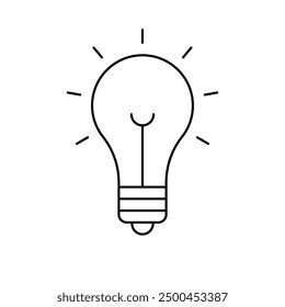 Idea icon vector. lightbulb icon. innovation. thinking idea