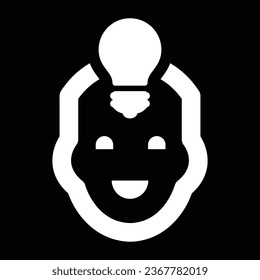 Idea icon in vector. lightbulb icon vector. light, ideas, creativity symbol vector illustration.