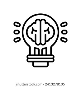 idea icon. vector line icon for your website, mobile, presentation, and logo design.