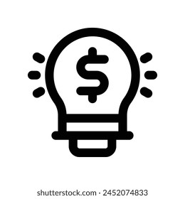 idea icon. vector line icon for your website, mobile, presentation, and logo design.