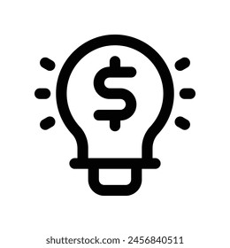 idea icon. vector line icon for your website, mobile, presentation, and logo design.