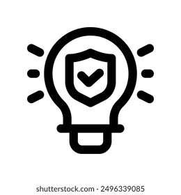 idea icon. vector line icon for your website, mobile, presentation, and logo design.