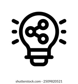 idea icon. vector line icon for your website, mobile, presentation, and logo design.