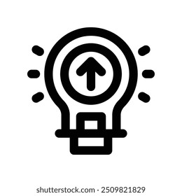 idea icon. vector line icon for your website, mobile, presentation, and logo design.