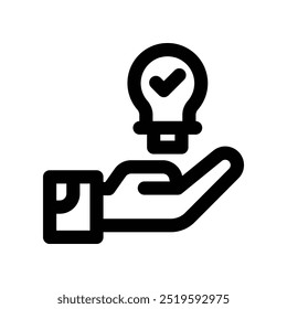 idea icon. vector line icon for your website, mobile, presentation, and logo design.