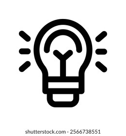 idea icon. vector line icon for your website, mobile, presentation, and logo design.