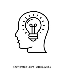 Idea icon in vector. Logotype