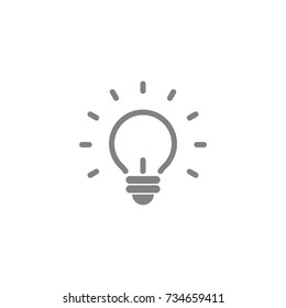 Idea icon, Vector on white background