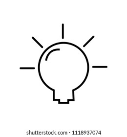 Idea icon vector icon. Simple element illustration. Idea symbol design. Can be used for web and mobile.