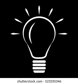 idea icon vector, solid illustration, pictogram isolated on white