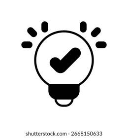 Idea icon vector stock illustration