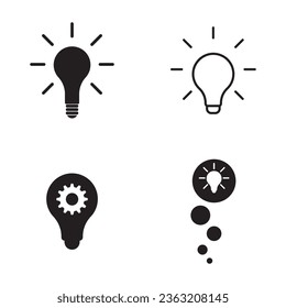 idea icon vector template illustration logo design