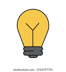 Icono de la idea con el fondo blanco Vector Ilustración de stock
