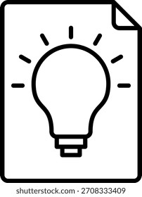 Icono de la idea para su proyecto