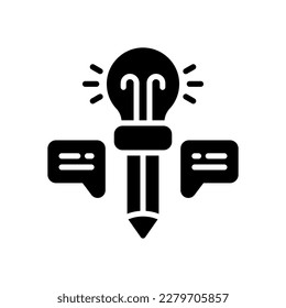 icono de idea para tu diseño de sitio web, logotipo, aplicación, interfaz de usuario.