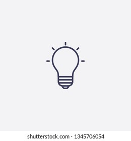 idea icon.Outline idea vector, illustrated icon for modern web and mobile design