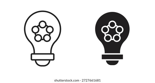 Iconos de la idea colección. Iconos planos lineales delgados y negros