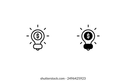 Idea icons set vector stock illustration