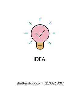 idea icons  symbol vector elements for infographic web