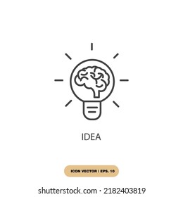 idea icons  symbol vector elements for infographic web