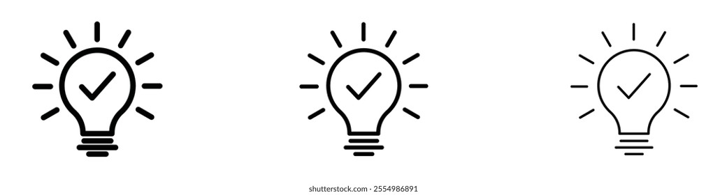 Idea icons in tree different stroke sizes