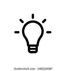 Idea icon,vector illustration. Flat design style. vector idea icon illustration isolated on White background, idea icon Eps10. idea icons graphic design vector symbols.