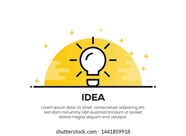 IDEA AND ILLUSTRATION ICON CONCEPT