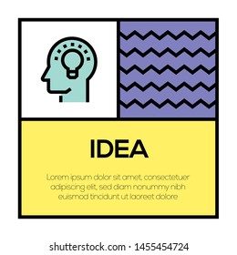 IDEA AND ILLUSTRATION ICON CONCEPT