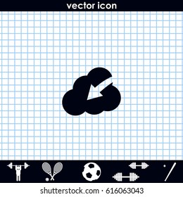 Idea illustration. Inspiration flat icon.