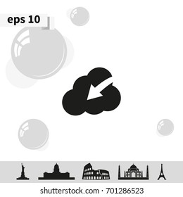 Idea illustration. Inspiration flat icon.